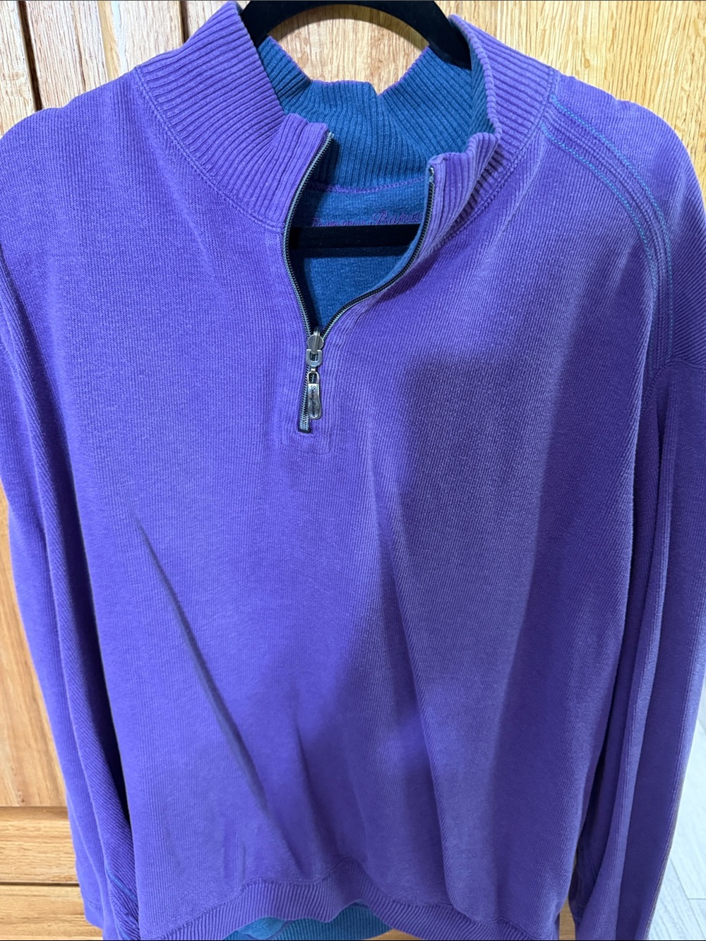 Tommy Bahama Purple Quarter-Zip Pullover